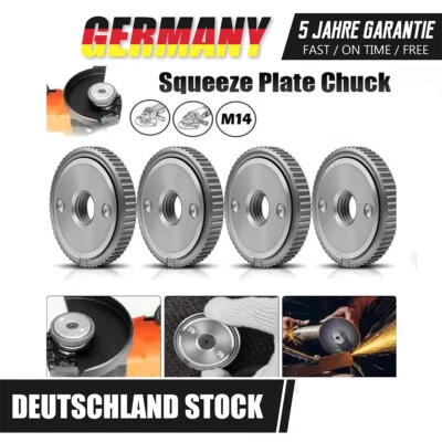 MARKENLOS 4x Schnellspannmutter M14 für Winkelschleifer Schrauben Bosch Metabo Makita Flex