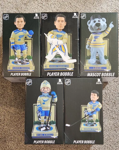 Full Set Of Winter Classic St. Louis Blues Foco  Bobbleheads Cover