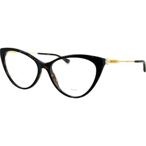 Jimmy Choo JC359 Womens Plastic Eyeglass Frame 086 Havana 55-16 Italy w Case - Picture 1 of 5