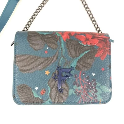 Bolso Bandolera Fiorelli Cuero Vegano con Solapa Azul Floral Foto 1 de 4