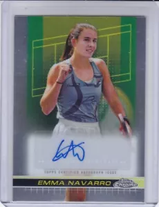 EMMA NAVARRO 2024 TOPPS CHROME TENNIS AUTO AUTOGRAPH #TCA-ENO - Bild 1 von 2