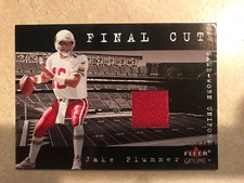 2001 Fleer Genuine Final Cut Jerseys #19 Jake Plummer - Arizona Cardinals