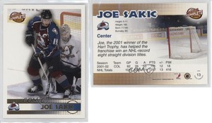 2002-03 Pacific Complete Joe Sakic #13 HOF