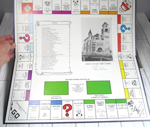 Iron River County Crystal Falls Mich Vintage Board Game Monopoly Ish 1985 Rare - Picture 1 of 9