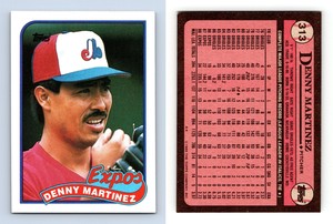 Denny Martinez - Expos #313 Topps 1989 Baseball Trading Card