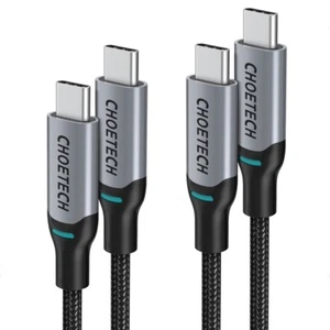 Cable de carga rápida trenzado USB-C a C de 2 piezas de 6 pies iPhone 15 16/15 16 Pro/ProMax - Imagen 1 de 5