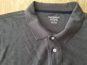 Saddlebred Men Comfort Flex Polo  Shirt Size XXL Gray - Picture 1 of 7