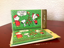 VINTAGE Hallmark Peanuts Charlie Brown Christmas Invitations 2 Sets 16 Cards ~