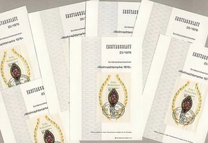 18er LOT Ersttagsblatt mit WEIHNACHTS-Markenblock von 1976 - Lot mit 18 Blättern - Bild 1 von 2