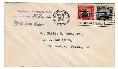 #620-21 Norse-American Set on 1 FDC - Minneapolis MN Philip Ward - Image 1 of 2