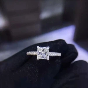 Fashion Rings For Women 925 Silver Colour Simple Design Size 10 - Picture 1 of 7