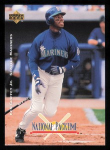 1995 National Packtime #6 Ken Griffey Jr. - - Near Mint or Better