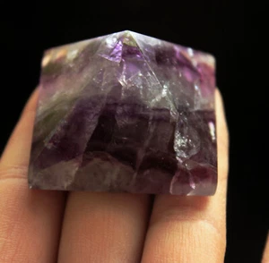 63g Natural Pretty Bright-coloured Fluorite Crystal Pyramid Healing - Picture 1 of 8
