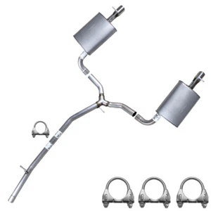 Stainless Steel Intermediate Pipe Pair of Mufflers Kit fits: 11-16 Explorer 3.5L - Photo 1 sur 9