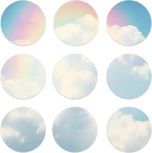 1 Box 25Pcs 3 Inch Small round Mirror Tiles Self Adhesive Mirror Mosaic Tiles Mi - Picture 1 of 12