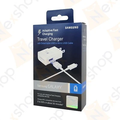 Original Samsung Galaxy S6 S7 edge Note 6 Fast Wall Charger w/ Micro USB Cable - Image 1 of 3