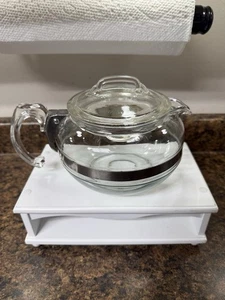Pyrex Flameware Stovetop 6 cup Teapot Tea Pot Kettle 8126-B Vintage - Picture 1 of 9
