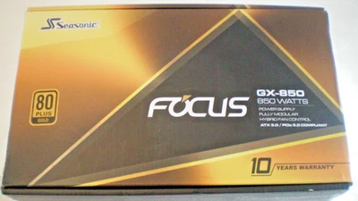 Seasonic Focus Gx-850, 850W 80+ Gold (c) Open Box Unused Pre-Owned - Image 1 of 4