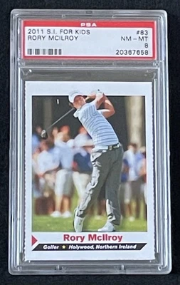 RORY McILROY ROOKIE 2011 SI for Kids #83 PGA Career Grand Slam Winner PSA 8 Foto 1 de 2