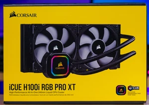 Corsair iCUE Link H100i RGB 240mm AIO CPU Cooler Black - Bild 1 von 1