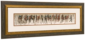 Bev Doolittle ZWEI INDISCHE PFERDE Von wo Stille spricht (WSS) mattiert & gerahmt - Bild 1 von 1