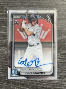 Bowman Draft Caleb Bonemer 2024 cromo automático primera #CPA-CBO White Sox - Imagen 1 de 2