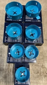 ECLIPSE HOLE SAW SET 65mm 68mm 73mm 83mm 86mm 98mm 105mm PLUS 30 HSS HOLESAW - Picture 1 of 2