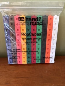 Hand 2 Mind Pop Cubes Set Of 100 In 10 Colors Classroom / Home School - Picture 1 of 2