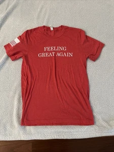 Feeling Great Again Trump Red Canva Medium Mine line Apparel - Picture 1 of 6