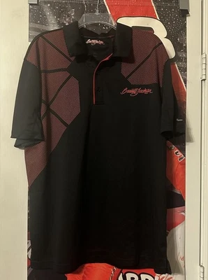 Barrett Jackson Signature Series Polo Shirt Mens Sz XL Black Red Car Collector Foto 1 de 4
