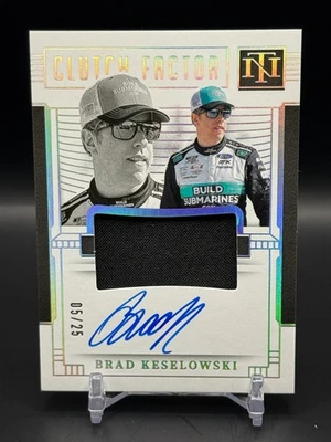2024 National Treasures Clutch Factor Silver Holo Brad Keselowski AUTO 5/25! - Image 1 of 2