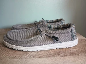 Hey Dude Wally Baja Blanket Knit Canvas Shoes Mens Size 15 Hippie Island - Picture 1 of 10