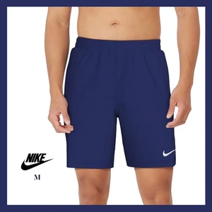 Neu mit Etikett - Nike Herren Logo Swoosh Badehose Seitentaschen, Midnight Navy Gr. M - $ 50 - Bild 1 von 6