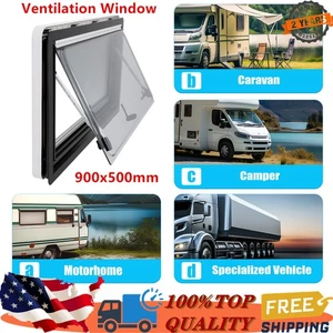 RV Caravan Extrapolated Ventilation Hinged Push Out Window Double Glazed Hatch - Picture 1 of 13