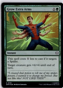 Grow Extra Arms 0101 Foil Spiderman Magic The Gathering TCG MTG - Foto 1 di 3