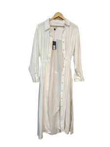 Universal Faden Morgenmantel Damen Xl Weiß - Bild 1 von 3