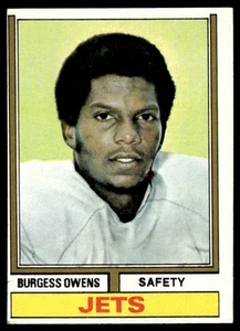 1974 Topps Burgess Owens RC New York Jets #175 - Bild 1 von 2