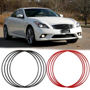 4XCar Wheel Hub Rim Edge Protector Guard Tire Cover For Infiniti G37 Q50 Q60 Q70 - Picture 1 of 30