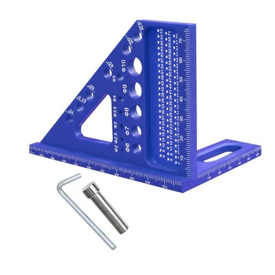 Aluminum 3D Carpenter Square Ruler with Multi Angle Design for DIY Woodwork - Image 1 of 4