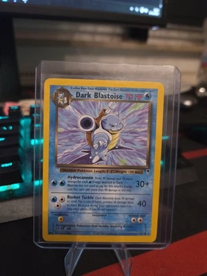 Dark Blastoise Team Rocket Non Holo Turtok Pokemon 4/110 Englisch Vintage - Bild 1 von 2