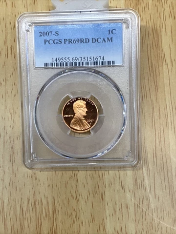 2007-S Lincoln Memorial Cent PCGS PR69RD DCAM Red Deep Cameo Collector Penny Cover