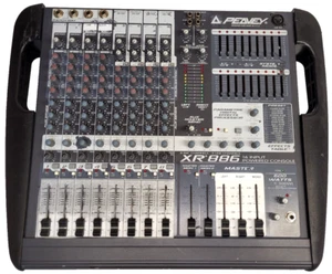 Consola mezcladora Peavey XR886 16 entradas alimentada 8 canales 600 W probada y defectuosa - Imagen 1 de 14