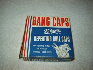 1950's KILGORE 2510 Repeating Roll Caps Empty box only NO CAPS Very good Cond. - Picture 1 of 9