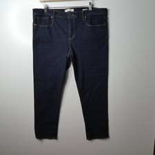 Banana Republic Jeans Womens Size 33 Skinny Ankle Mid Rise Dark Wash Denim
