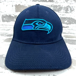 Seattle Seahawks Hat Cap Stretch Fit Size M/L Blue Baseball Dad 39Thirty NFL * - Picture 1 of 9