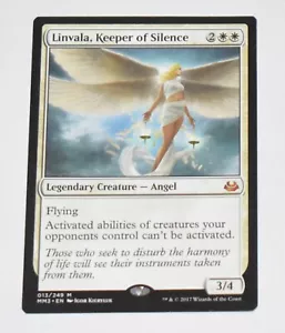 LINVALA, KEEPER OF SILENCE White Rare Legendary Angel MAGIC GATHERING CARD - Picture 1 of 4