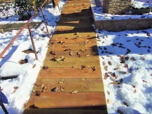 Tavola Stampi Concreto Vecchio Giardino Legno Pietra Trampolino Patio Set 2 pz S10 - Foto 1 di 6