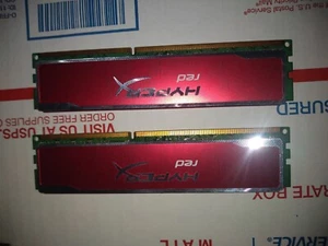 Kingston HYPERX red 8GB x2 DDR3-1600 KHX16c1081rk2/16X DIMM Desktop RAM 240pin - Picture 1 of 8