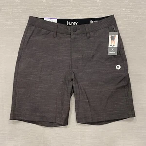 Pantalones Cortos Hurley Híbridos 18" Para Hombre 30 x 7" Gris Playa Pantalones Cortos Elastizados Secado Rápido - Imagen 1 de 12