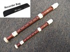 Set of 2 / Pro. Wood Simulated with Ivory color  Alto & Soprano Recorders 